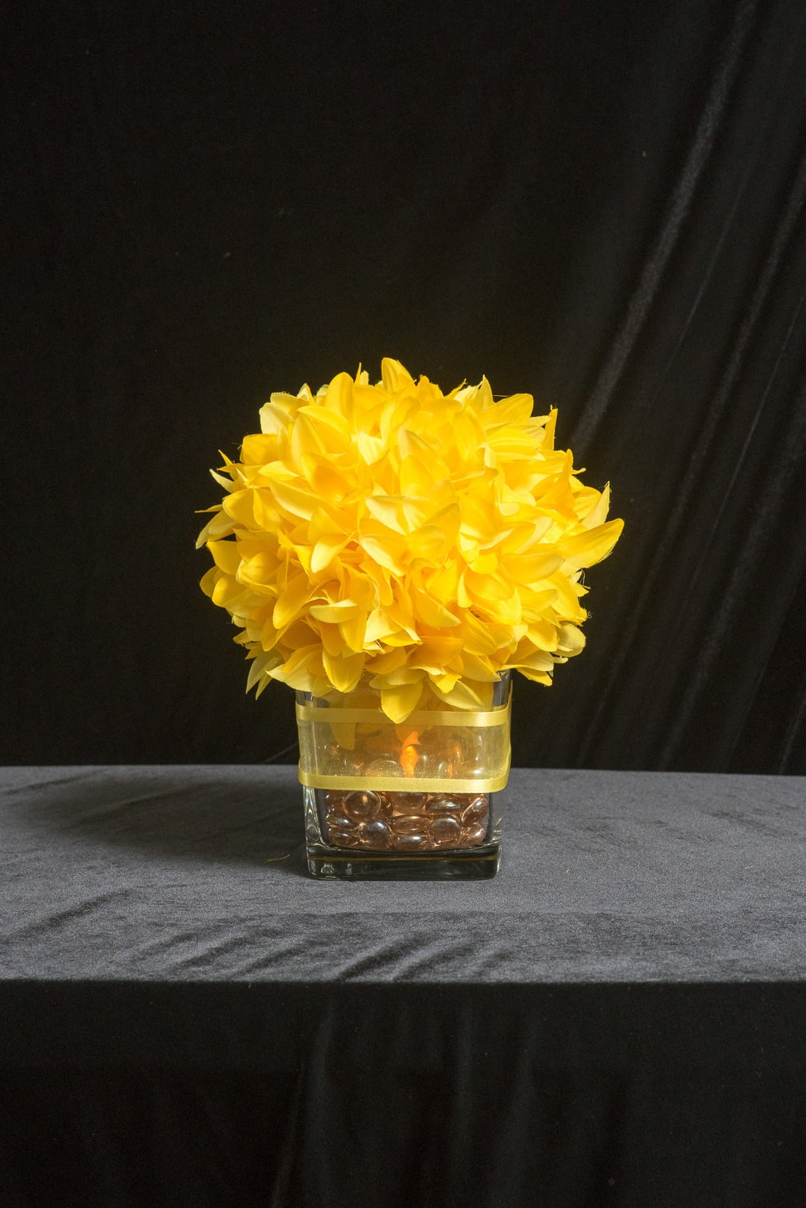 VSG-010 Short Glass Vase-4" sq